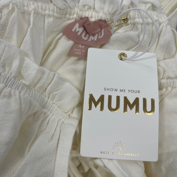 Show Me Your MuMu White Margo Tunic Top - Medium or XXL - NWT - Picture 6 of 8